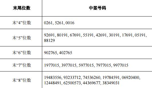 最新股中签号深度解析，影响及洞察