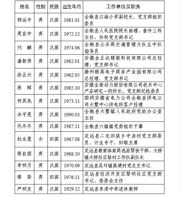 池州市最新干部公示名单揭晓