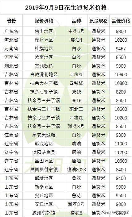 全国花生米最新价格动态解析报告